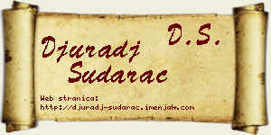 Đurađ Sudarac vizit kartica